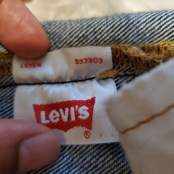 Levi's 501 High Rise Denim Shorts Sz 26 - Picture 6 of 11